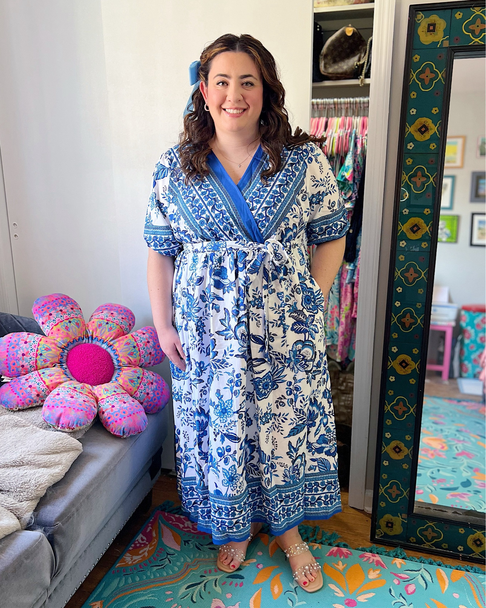 Blue and white surplice maxi dress 💙 available in mid and plus sizes 

Blue and white dress, boho dress, vacation dress, grand Millennial dress 

#LTKfindsunder50 #LTKmidsize #LTKplussize