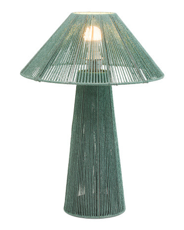 25in Rattan Rope Table Lamp With Matching Shade | TJ Maxx