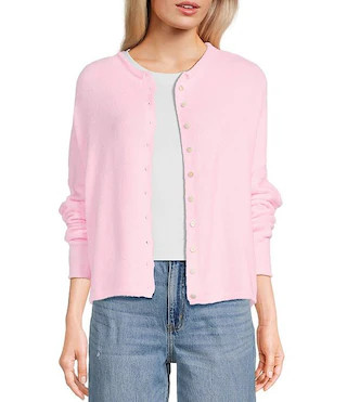 Piper Button-Front Cardigan | Dillard's