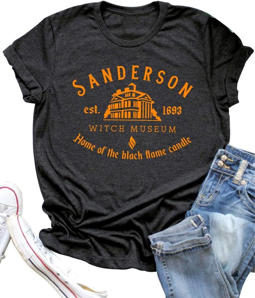 Halloween T Shirt Sanderson Sisters Bed and Breakfast Funny Letter Print Women Short Sleeve Graph... | Amazon (US)