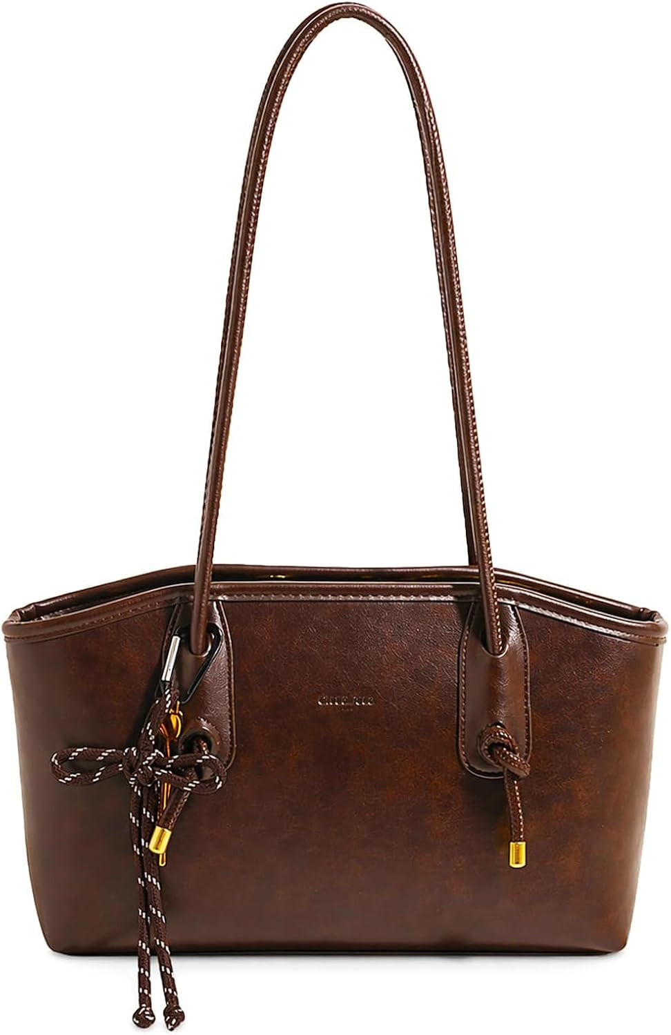 Shoulder Bag for Women Brown Purse Retro Fall Handbags with Zipper | Amazon (US)