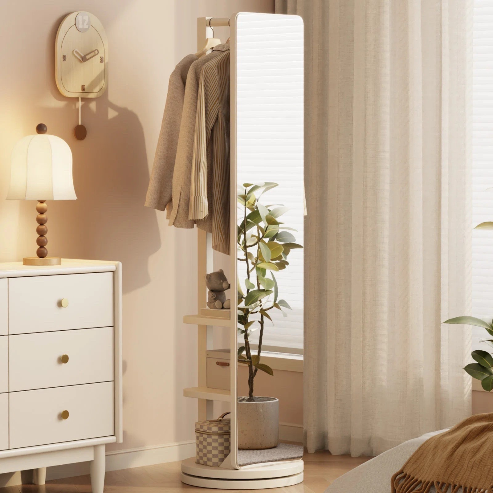 Refresh your bedroom with a beautiful Solid Wood Frame Full Length Mirror | Multifunctional Entryway Organizer with Clothing Rack & Hooks. This full-length mirror is ON SALE and under $200.

Keywords: Home refresh, bedroom, bedroom refresh, full-length mirror, full-length mirror with organizer, full-length mirror with racks, wooden mirror, arched mirror, bedroom mirror, entryway mirror, asymmetrical mirror, gold full-length mirror, wooden full-length mirror, spring refresh, spring home refresh, oversized mirror

#LTKSpringSale #LTKSaleAlert #LTKHome