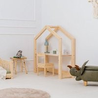 Solid Wooden Children's House Desk, Desk For Kids, Toddler First Class Pine Wood, Kids Room | Etsy (US)