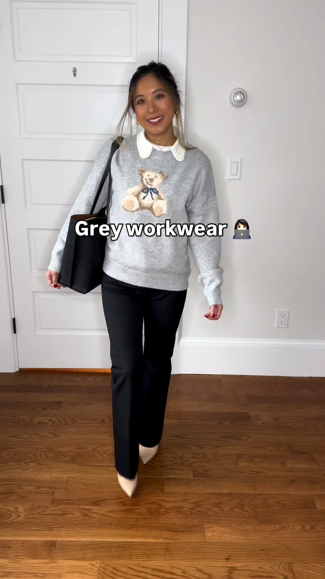 Grey is always a safe and flattering neutral color for a professional work environment! Here are some of my recent work outfits 🩶
