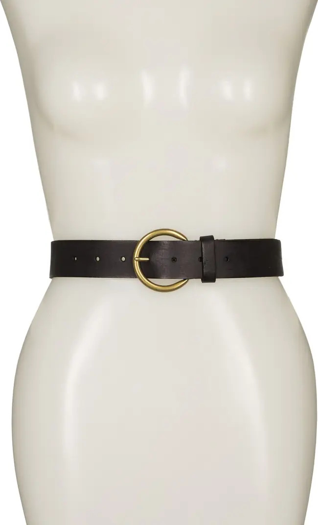Flat Leather Belt | Nordstrom Rack
