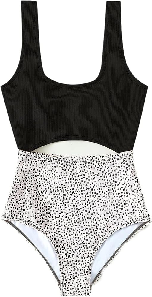 Floerns Women's Bathing Suit High Waisted Cut Out Monokini One Piece Swimsuit | Amazon (US)