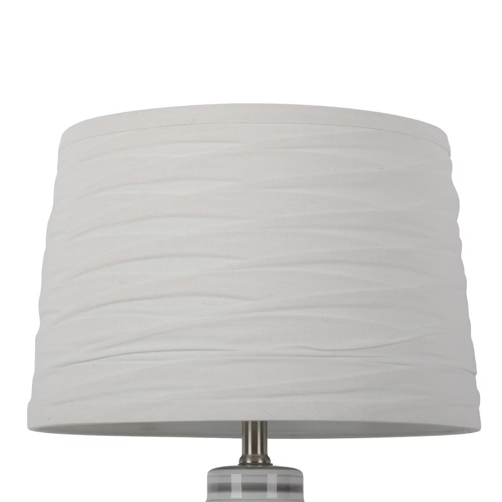 Linen Overlay Modified Drum Large Lamp Shade White - Threshold | Target
