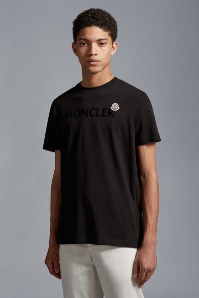 Black Logo T-Shirt - Polos & T-shirts for Men | Moncler GB | Moncler
