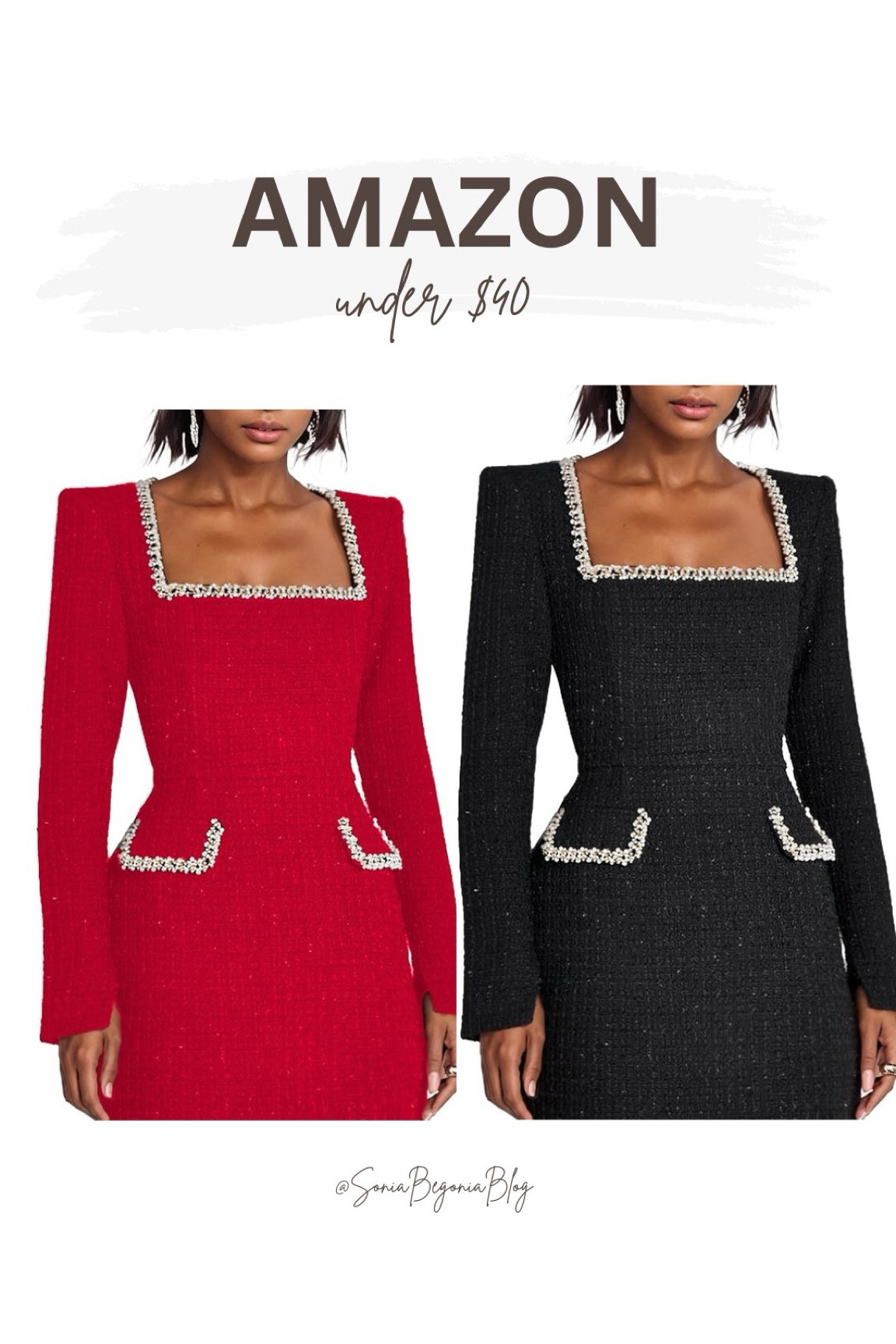  Amazon’s under $40 finds are serving major luxury vibes! These pearl-trimmed tweed dresses are giving designer-inspired glam without the price tag. Perfect for the holidays, date nights, or events where you want to turn heads. Snag it now in red or black before they’re gone! 🔥

Shop my favorites on LTK!

#AmazonFashion #LuxuryForLess #DesignerInspired #AffordableGlam #AmazonStyle #HolidayPartyOutfit #TweedDresses #ChicForLess #AmazonFinds #StyleUnder40 #HolidayOutfitInspo #AffordableStyle #FashionSteals #AmazonDeals #GlamOnABudget #HolidayFashion #EventStyle #ClassicAndChic #AmazonMustHaves #LTKHolidayStyle #BudgetFriendlyFashion #ElegantOnABudget #TrendingStyle2024 #LTKUnder50 #HolidayLook

#LTKFindsUnder50 #LTKHoliday #LTKSeasonal