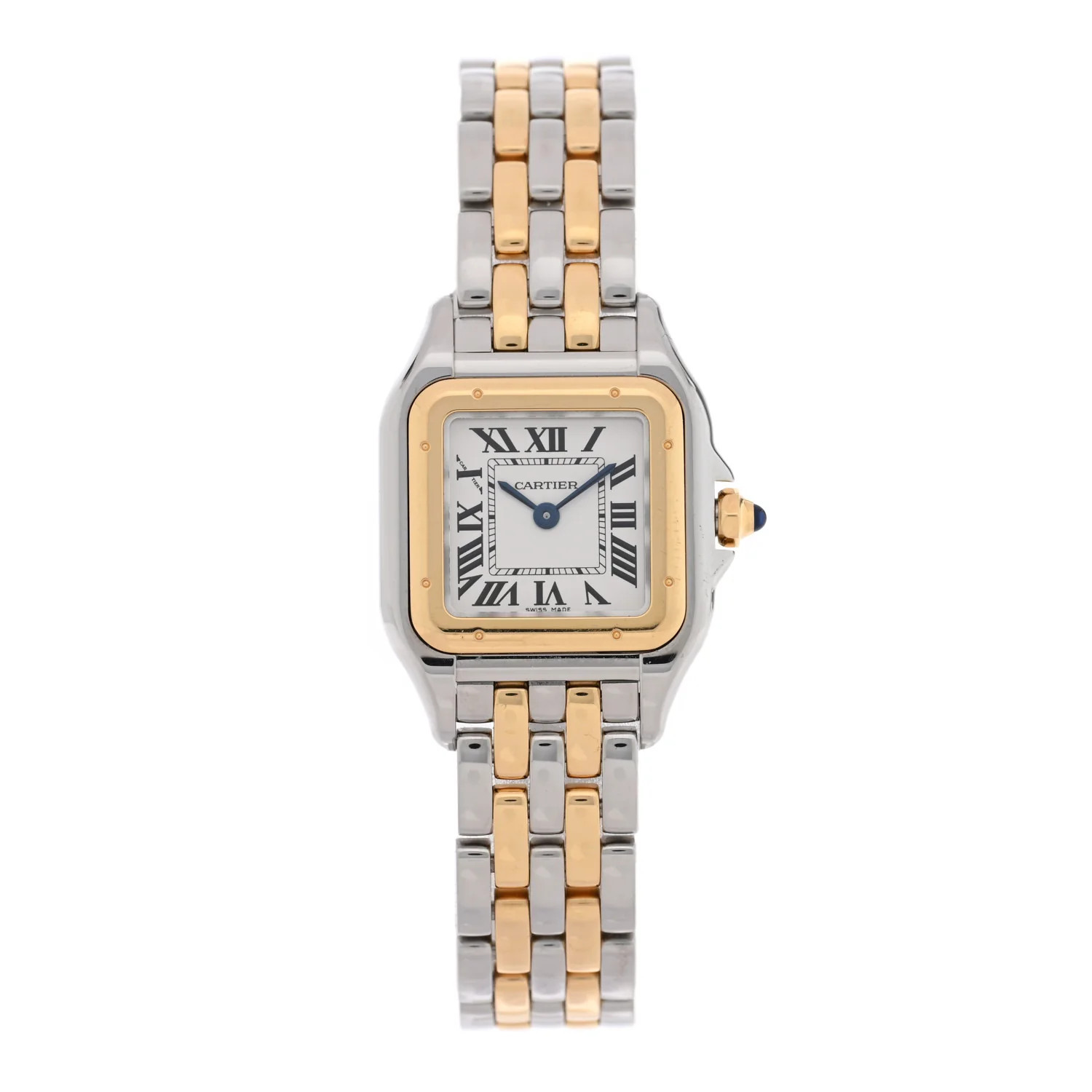 Cartier Stainless Steel 18K Yellow Gold 22mm Panthere Quartz Watch | FASHIONPHILE (US)