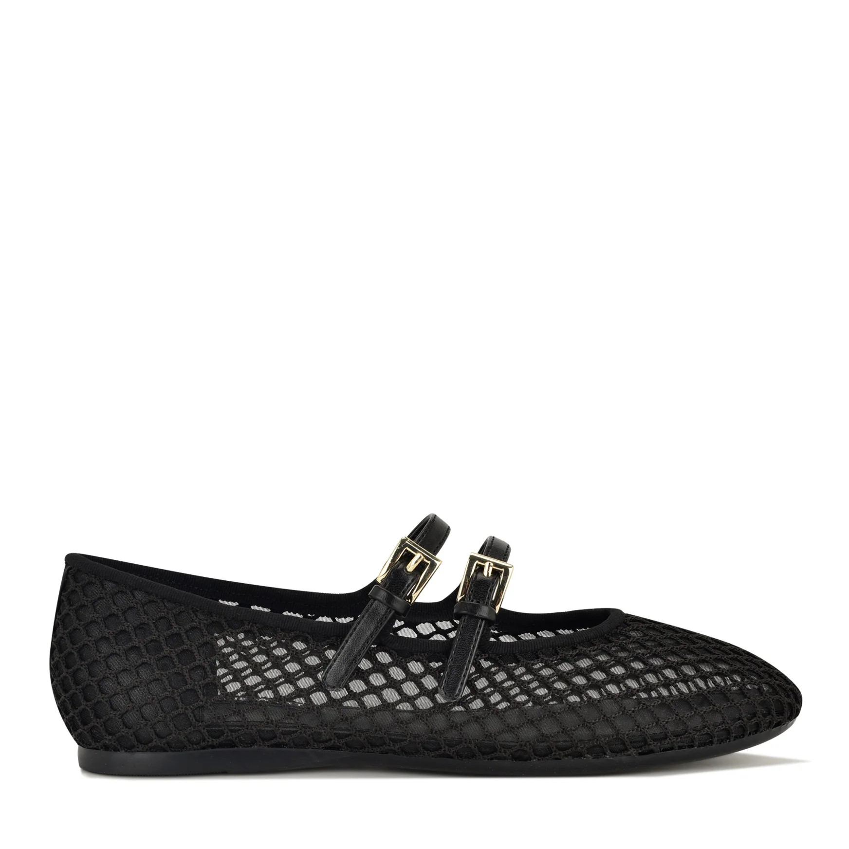 Women's Keira Mary Jane Ballet Flats - Black Mesh | Nine West | Nine West (US)
