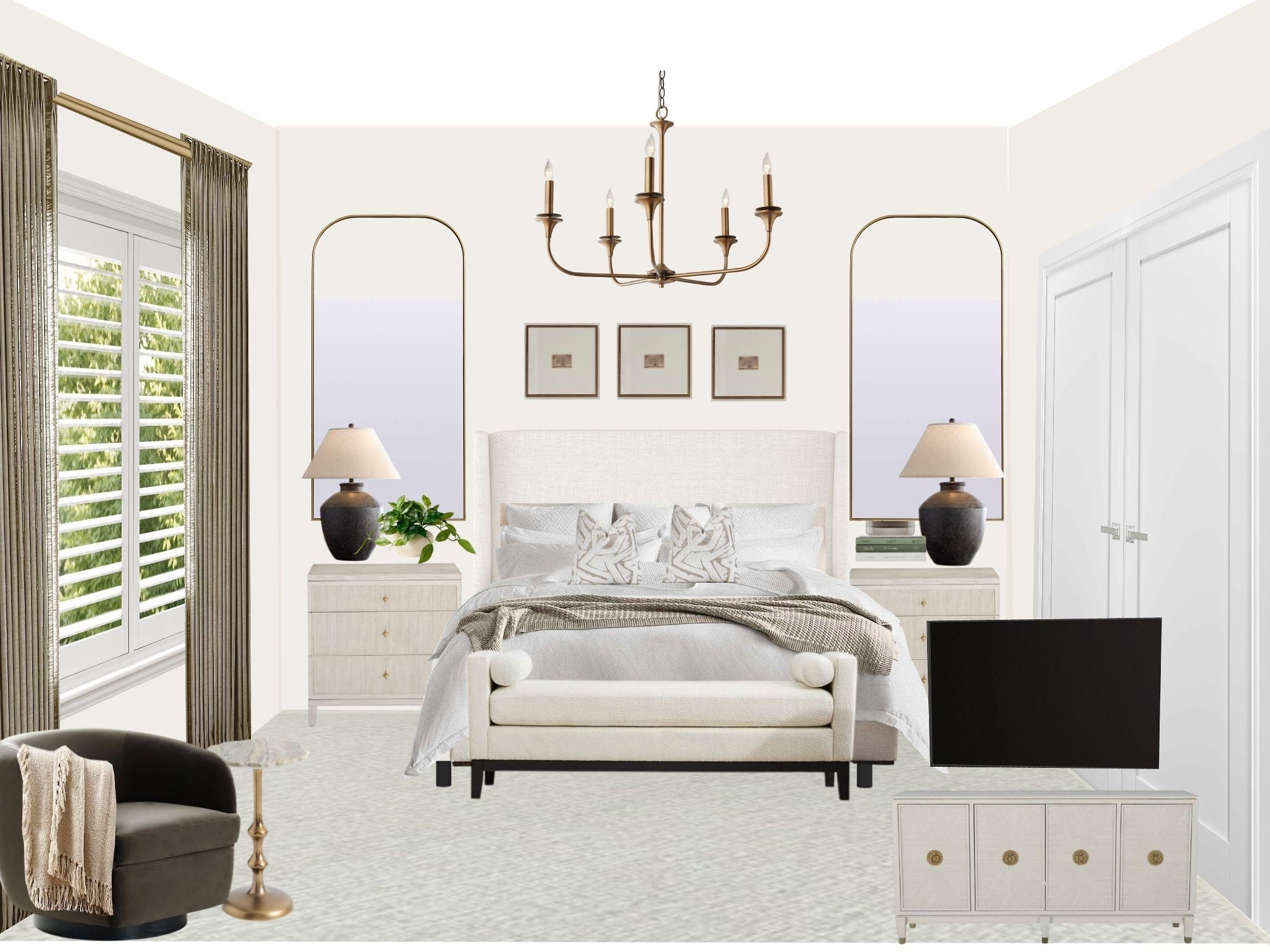 A calm, collected bedroom with layers of soft neutrals, warm brass details, and just the right amount of contrast. 🤍 Everything you need to recreate the look is linked on my LTK!

#LTKhome #LTKstyletip #BedroomDesign #NeutralBedroom #InteriorDesignIdeas #ShopTheLook #HomeDecorFinds #DesignerInspired

#LTKHome