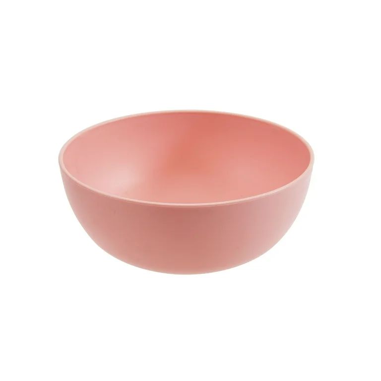 Mainstays 38-Ounce Round Plastic Cereal Bowl, Pink | Walmart (US)