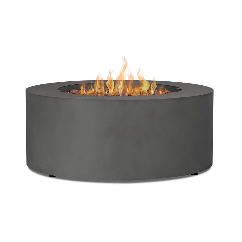 Real Flame AEGEAN 36" Round Steel Propane or Natural Gas Fire Pit Table by Real Flame & Reviews |... | Wayfair North America