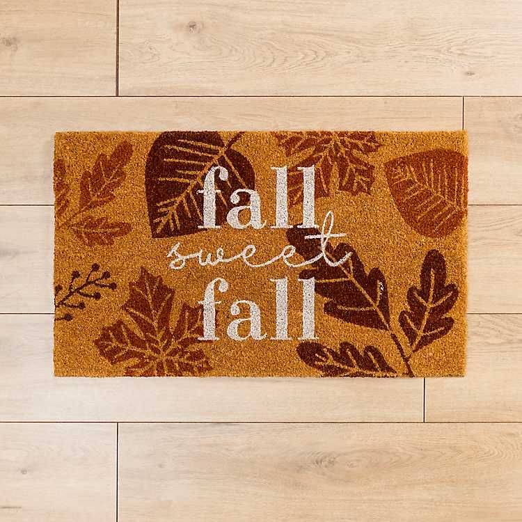 Fall Sweet Fall Leaves Coir Doormat | Kirkland's Home