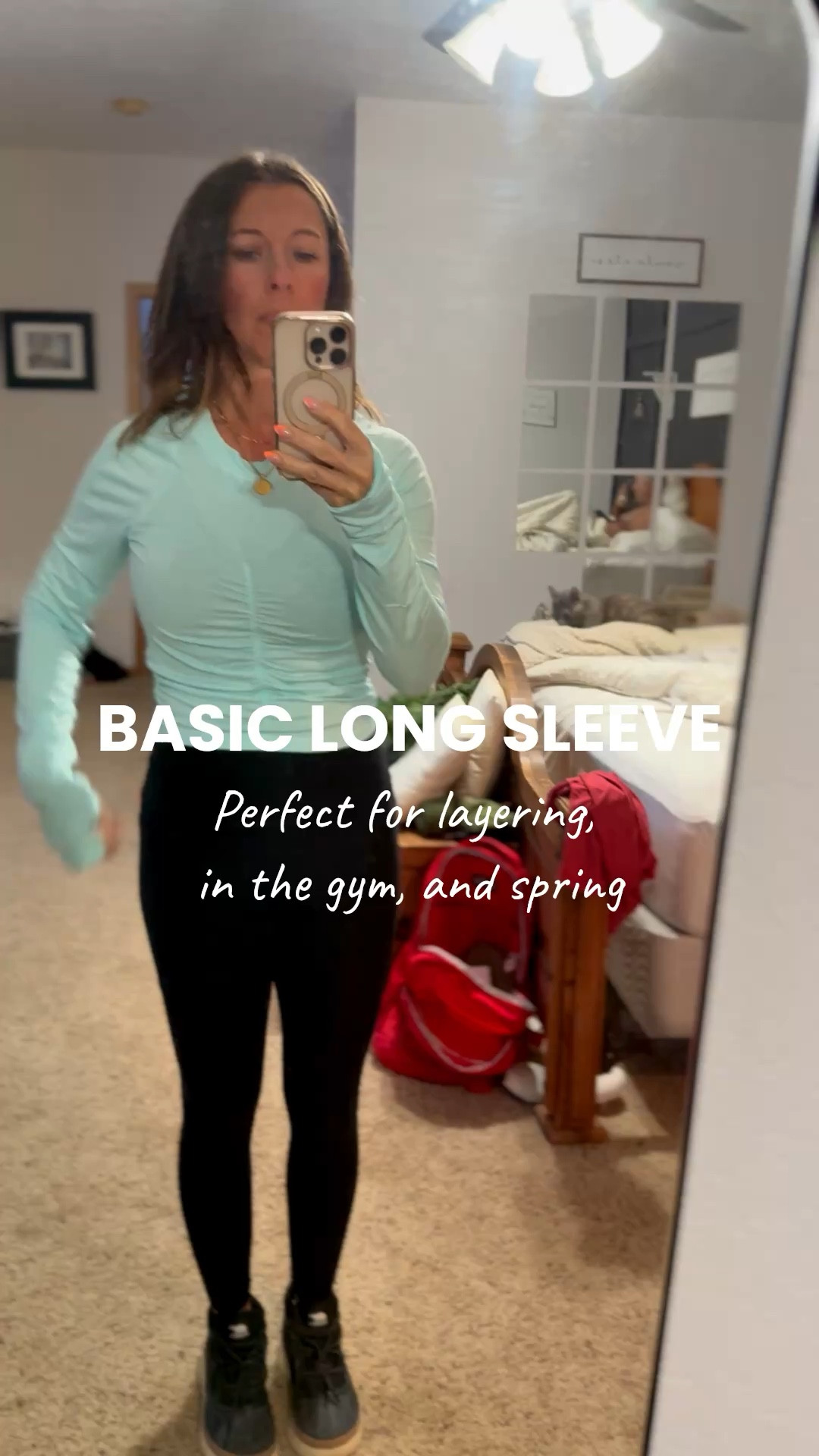 The basic long sleeve I wish I’d known about sooner. Styled, thumb holes, cropped but not too short.

#LTKActive #LTKOver40 #LTKootd