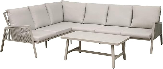 Dellonda Fusion 4 Piece Outdoor Corner Sofa Set | Amazon (UK)