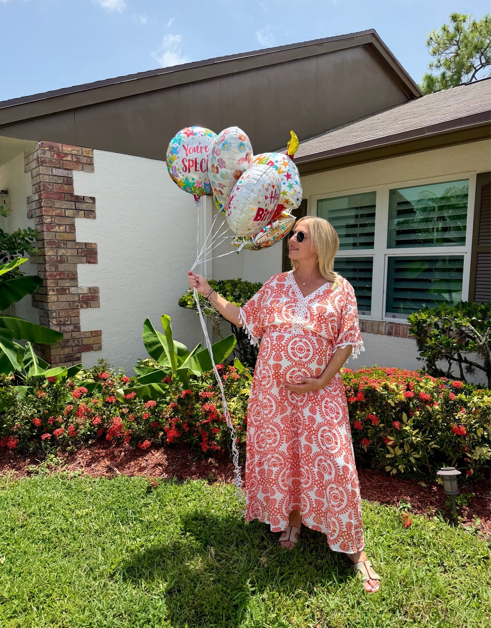 Maxi dress. Wearing xl at 31 weeks pregnant

#LTKootd #LTKBump #LTKSeasonal