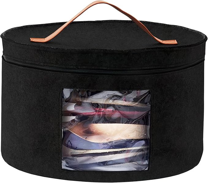 Color You Hat Box, Hat Storage Box 17" Diameter Hat Boxes for Women Men Storage Large Round... | Amazon (US)