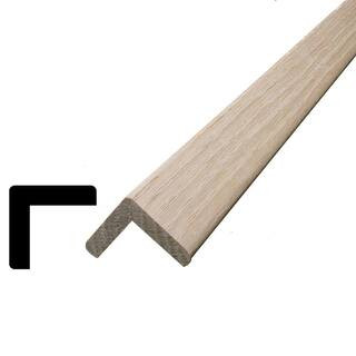 Alexandria Moulding WM 205 1-1/8 in. x 1-1/8 in. x 96 in. Oak Outside Corner Moulding 03280-40096... | The Home Depot