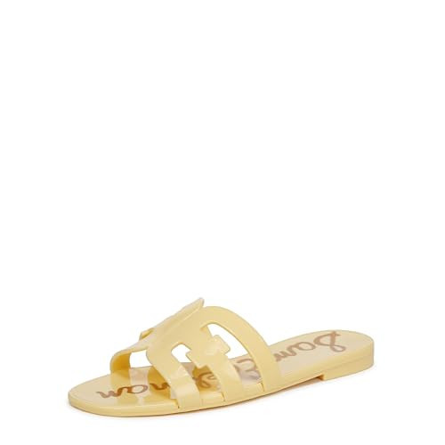 Sam Edelman Women's Bay Jelly Flat Sandal, Buttercup, 5 | Amazon (US)