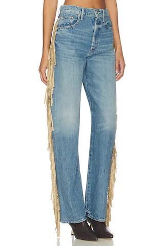 The Fringe Half-pipe Button Sneaker Jeans in Folk Star | Revolve Clothing (Global)
