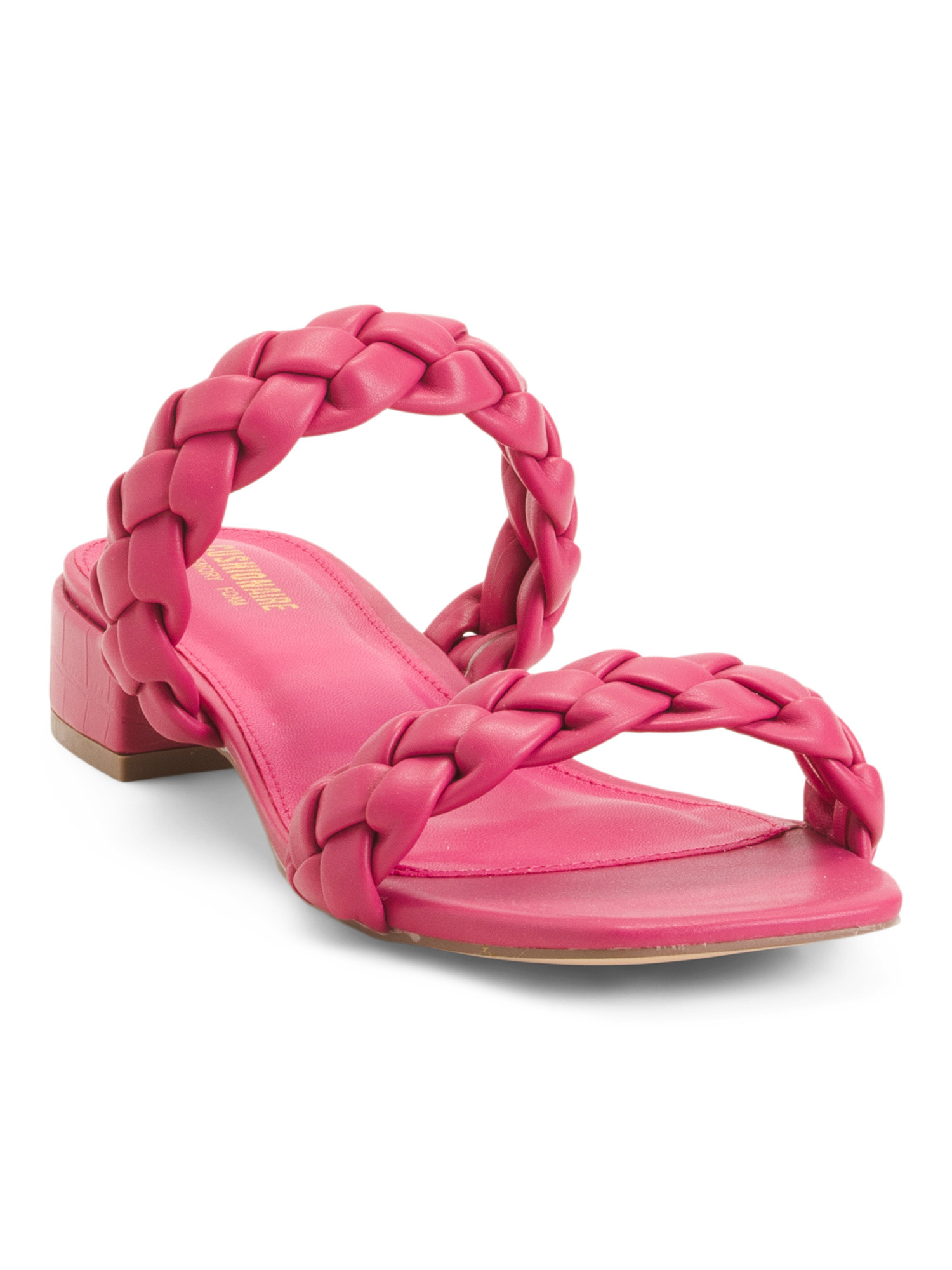 Double Braided Comfort Heel Sandals | TJ Maxx
