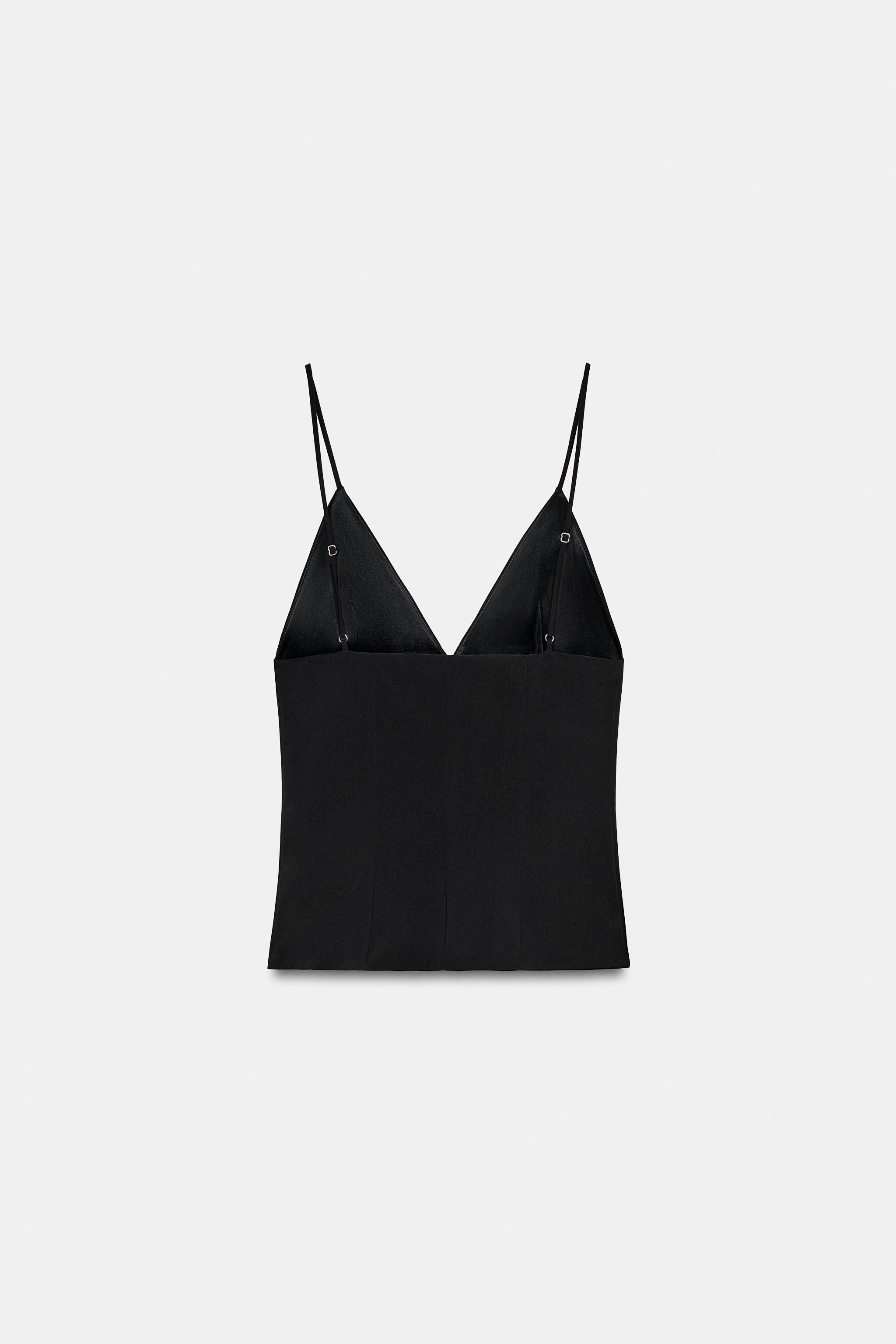 PLEATED STRAP TOP | Zara US