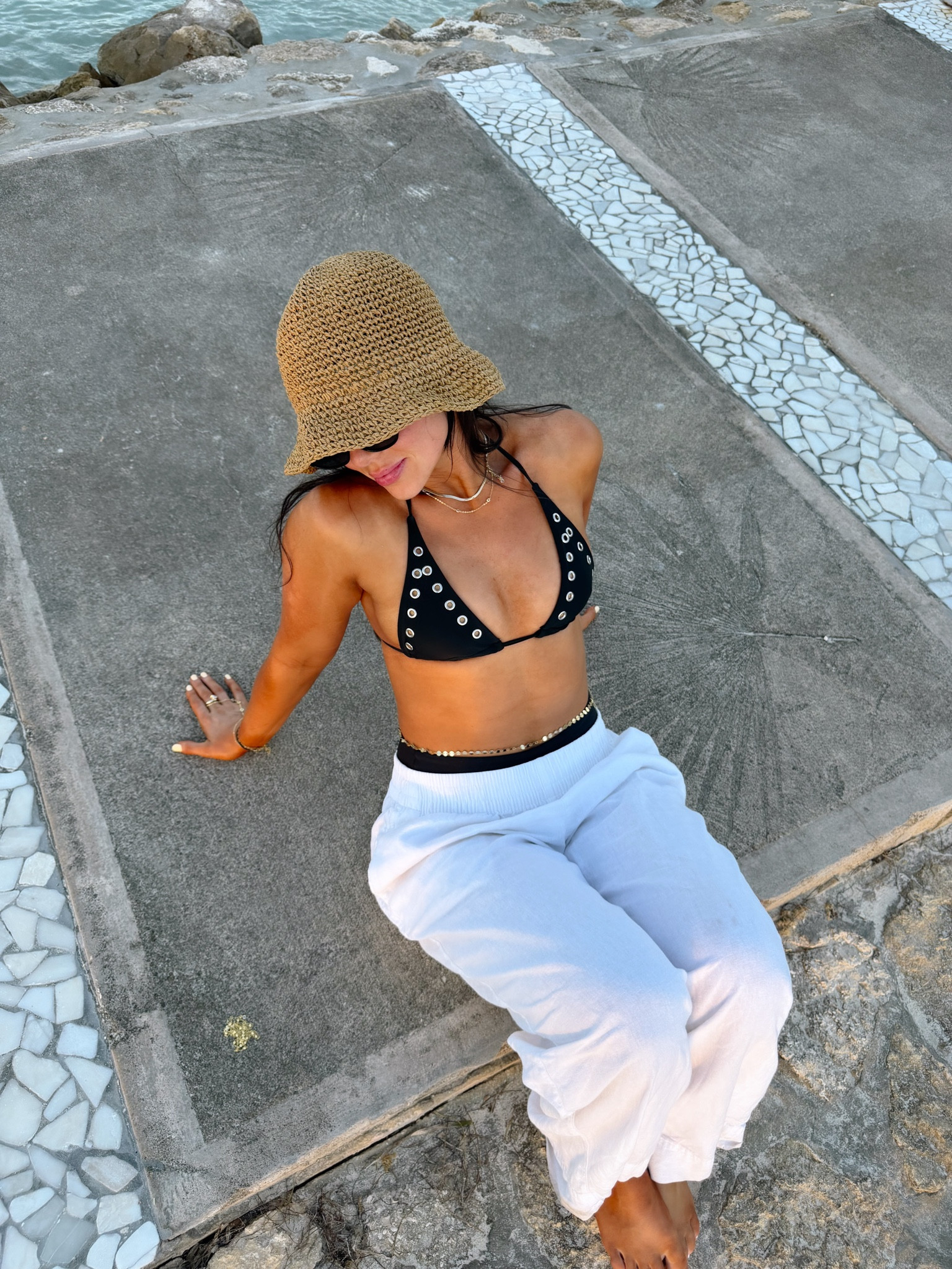 Top - small 
Bottom - medium petite 

#ltkstyle #ltkfashion #ltkunder100 #ltkfinds #ltkseasonal #ltkbeach #ltktravel #ltksummer #ltkoutfitinspo #ltkitgirl
#summeroutfitideas #beachoutfit #vacationoutfit #resortwear #coastalstyle #effortlessstyle #minimalstyle #capsulewardrobe
#linenpants #widelegpants #summerpants #beachpants #blackbikini #bikinilook #swimstyle #beachstyle
#buckethatstyle #summeraccessories #neutralstyle #coastalgrandmother #cleanlook
#amazonfashionfinds #targetstyle #affordablefashion #under100style
#outfitinspo #dailyoutfit #ootdshare #styleinspo #summerstyleguide

 vacation outfits beach 

#LTKTravel #LTKSwim #LTKSeasonal