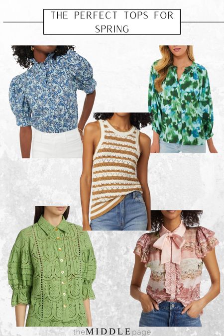 The perfect series of unique tops for spring!

#LTKover40 #LTKSeasonal #LTKfindsunder100