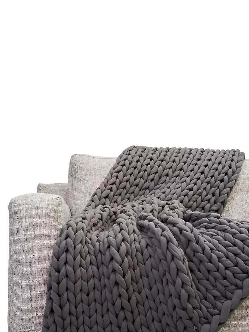 Cotton Napper Weighted Knit Blanket | Saks Fifth Avenue