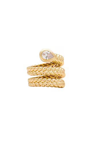 Emmeline Wrap Ring in Gold | Revolve Clothing (Global)