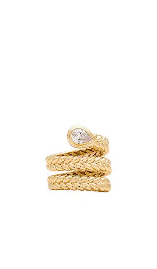 Emmeline Wrap Ring in Gold | Revolve Clothing (Global)