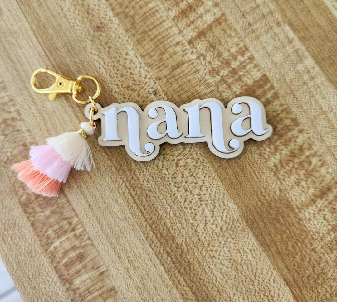 Grandma, Nana, Granny, Mimi, Gigi ( or Custom) Keychain - Etsy | Etsy (US)