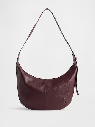 Vegan Pebble Leather Slouchy Crossbody Bag | Gap (US)