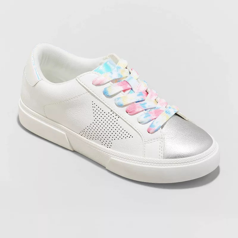 Girls' Talia Lace-Up Sneakers - art class™ White | Target