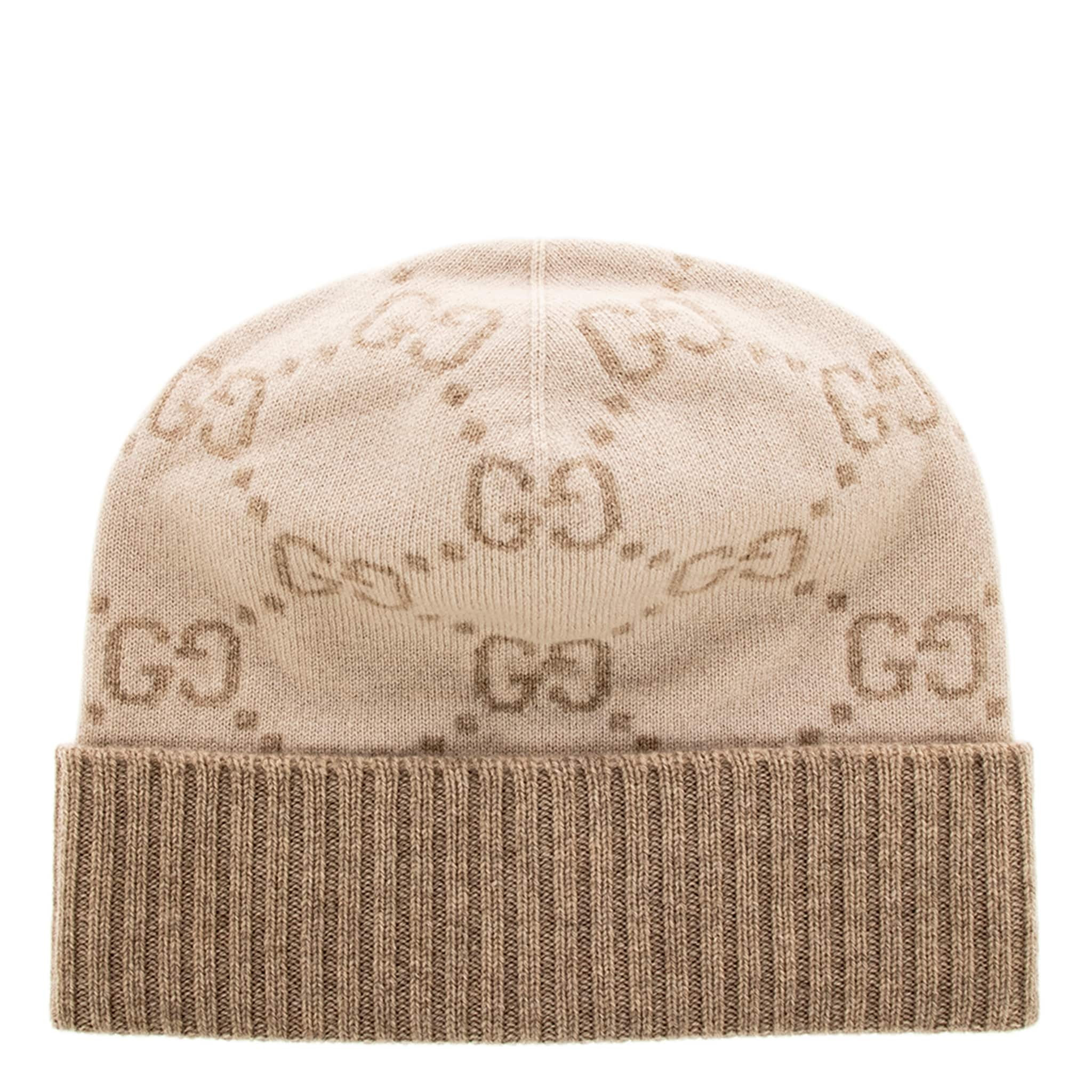 Gucci GG Cashmere Jacquard Hat - Overstock - 43694172 | Overstock