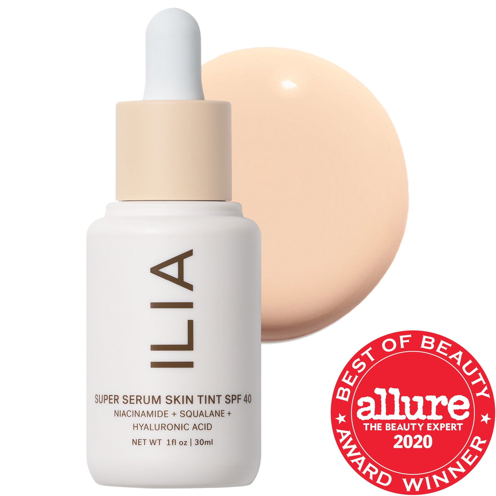 ILIA Super Serum Skin Tint SPF 40 Foundation Rendezvous ST1 1 fl oz/ 30 ml | Sephora (US)