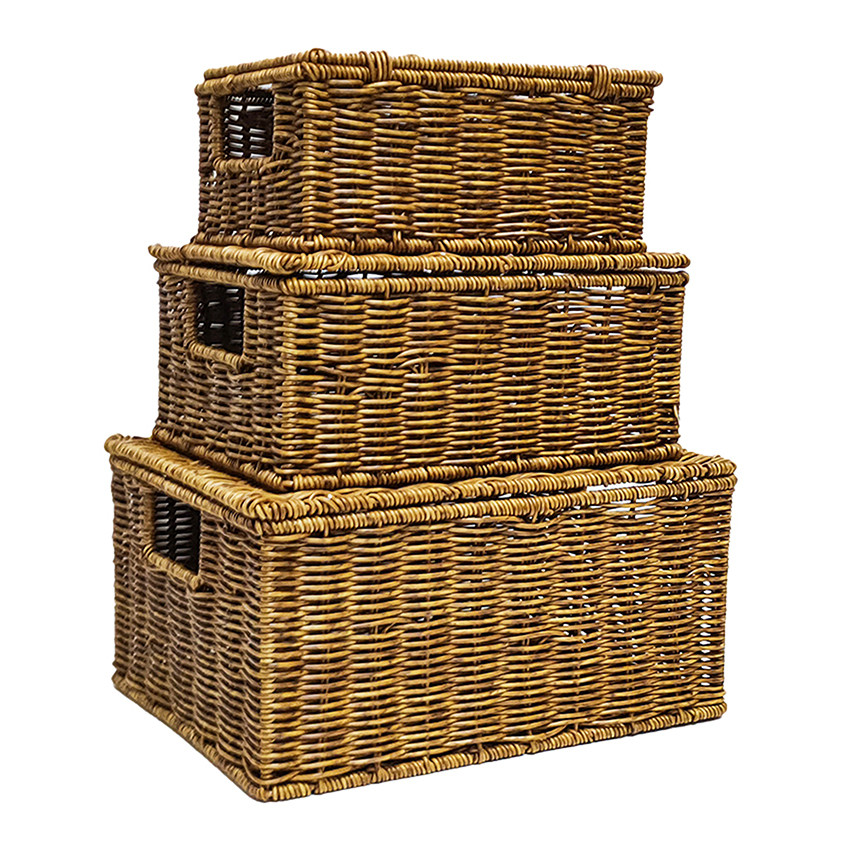 3 Piece Kairos Rectangular Storage Basket Set | Temple & Webster AU