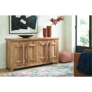 Signature DESIGN BY ASHLEY Dresor Brown 36.25 in. Accent Cabinet with 2-Shelves A4000578 - The Ho... | The Home Depot