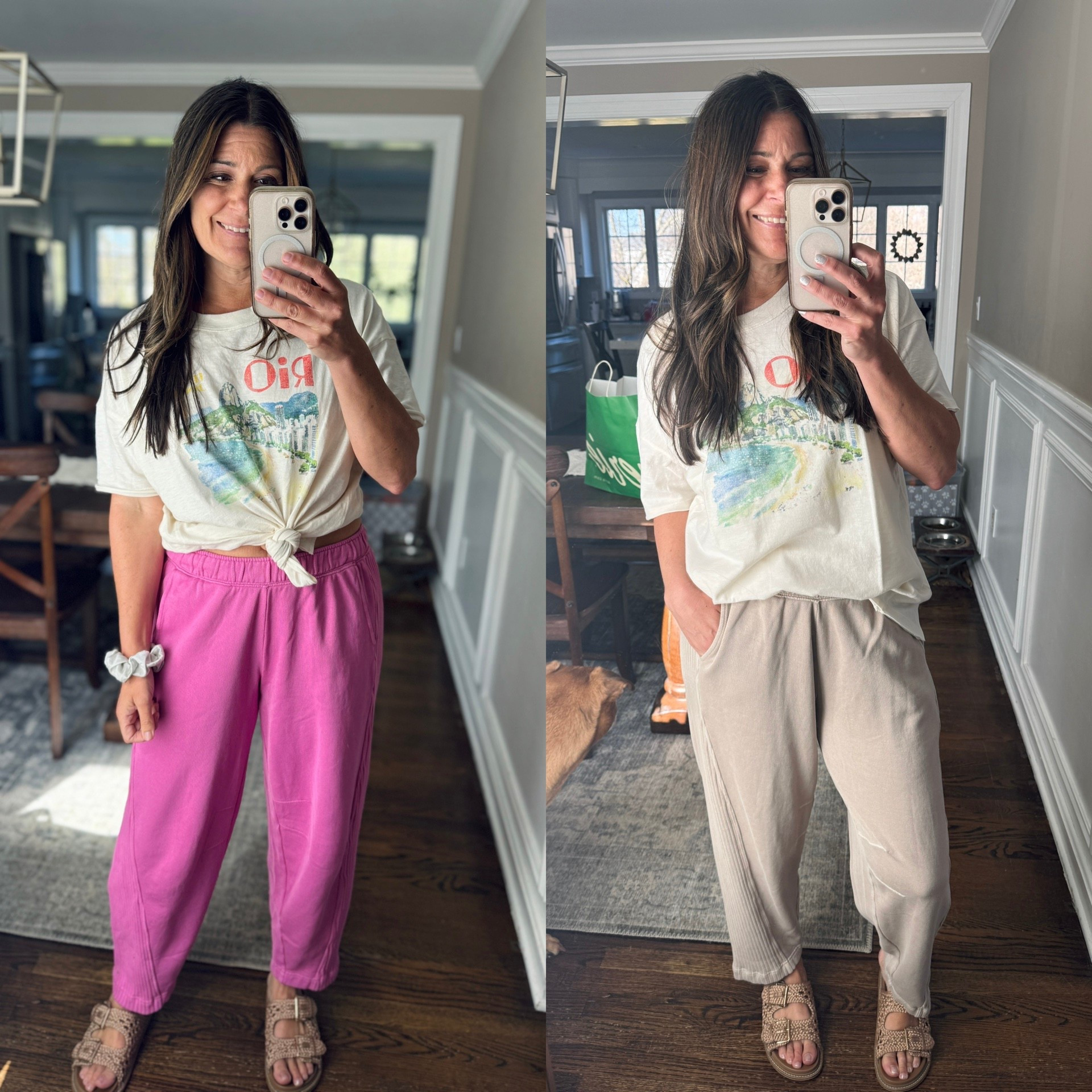 Barrel joggers + a graphic tee = that effortless, throw-on-and-go outfit you’ll keep reaching for. Relaxed, a little edgy, and so easy to style—school drop-offs, errands, coffee runs…all of it.
@Aerie 

#LTKOver40 #LTKootd #LTKxAerie