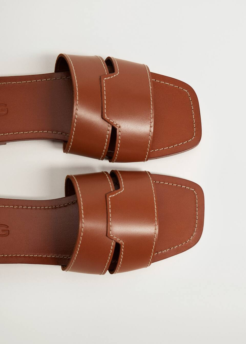 Leather straps sandals | MANGO (US)