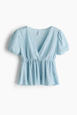 H & M - Crinkled Jersey Top - Turquoise | H&M (US + CA)