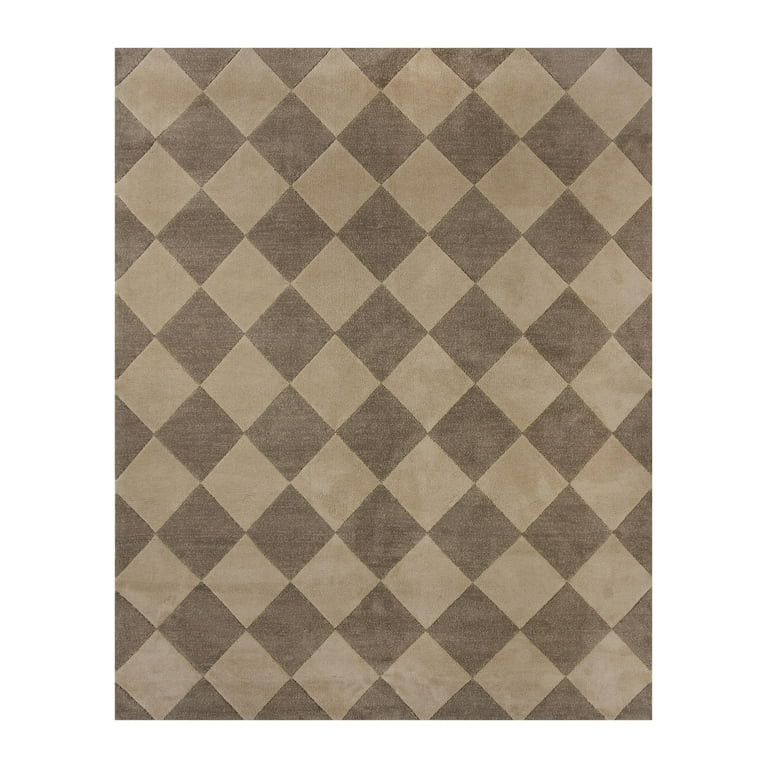 Better Homes & Gardens Brown Diamond Indoor 8' x 10' Area Rug | Walmart (US)