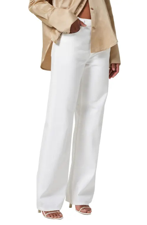 Citizens of Humanity Annina High Waist Wide Leg Jeans in Soft White (Off White) at Nordstrom, Size 27 | Nordstrom