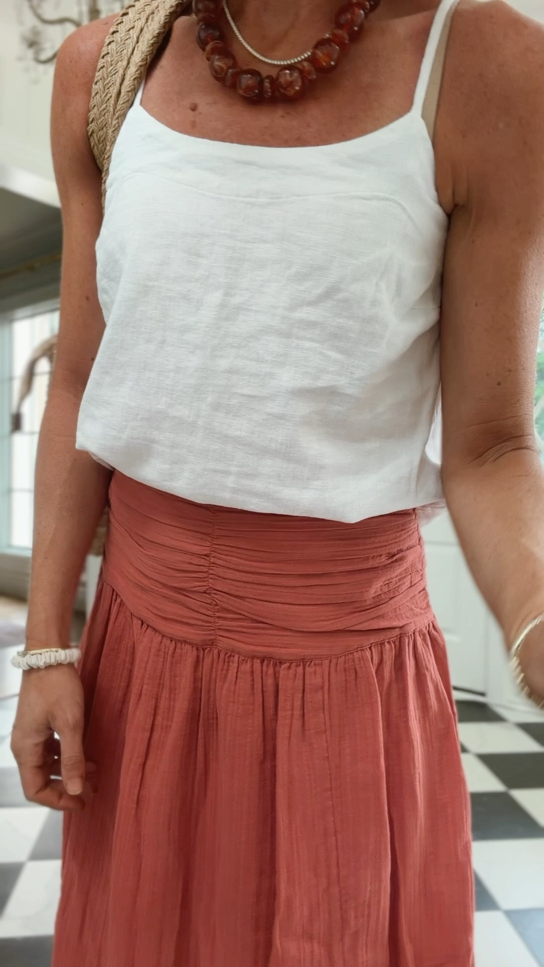Xs in top 
2 in skirt