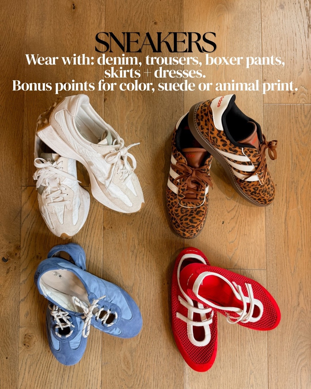The sneaker edit for fall!
Sporty, fun and the ballet sneaker!

#LTKootd #LTKMidsize #LTKWorkwear