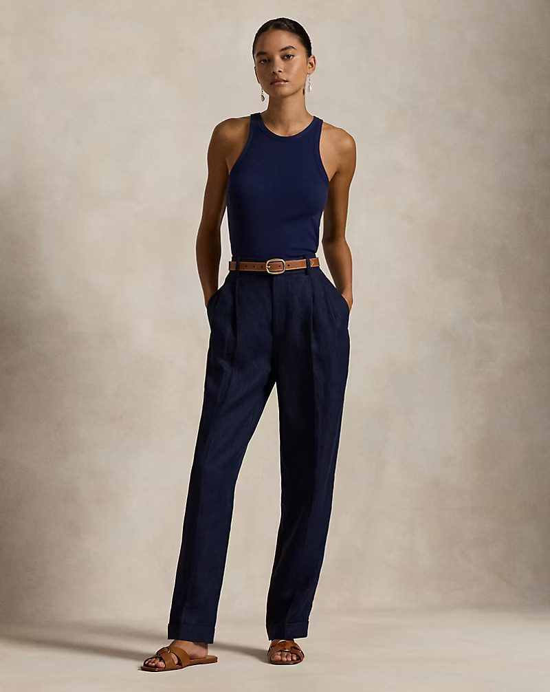 Herringbone Linen Tapered Trouser | Ralph Lauren (DE & AT)