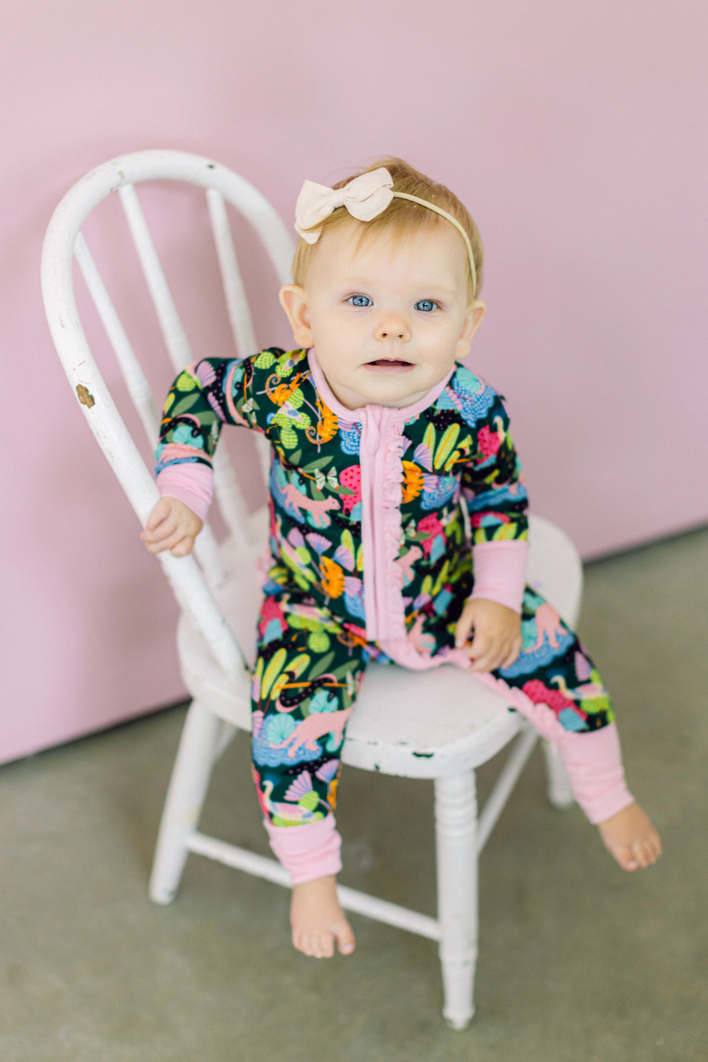Jungle Premium Ruffle Romper | Poppy Kids Co