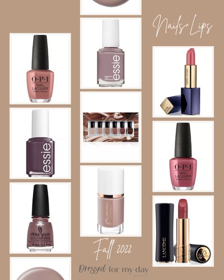 Lipsticks & Nail Polish for Fall 

#LTKunder50 #LTKSeasonal #LTKbeauty